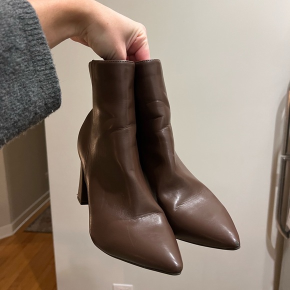 Nine West Chocolate Heeled Boots - Picture 5 of 5